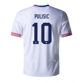 Forente Stater Christian Pulisic #10 Hjemme skjorte Copa America 2024 Kortermet